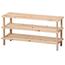 Dulap pentru pantofi cu 3 rafturi Kesper 69723,deschis, 77 x 40 x 26 cm