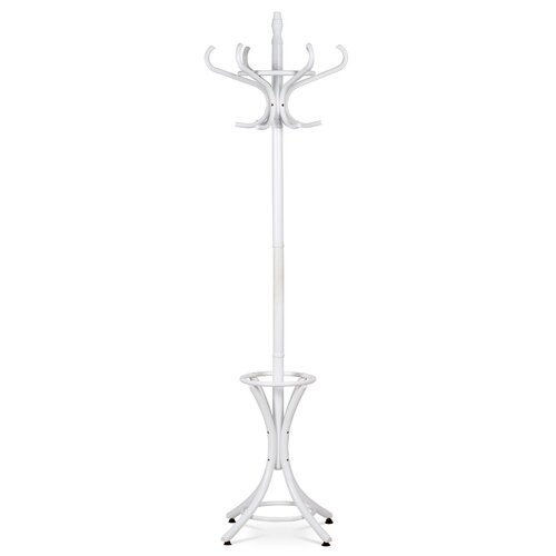 Garderobenständer aus Massivhoz Weiß matt, 185 cm