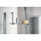 SAPHO 1301-15 Glasablage für Duschwand 40 x 18 x 12,5 cm, silber