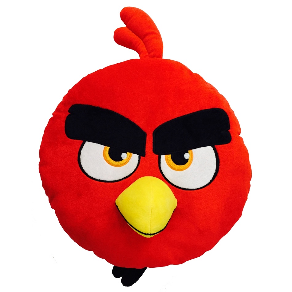 3D CTI plyšový polštářek Angry Birds RED 36 cm