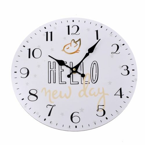 Ceas de perete Hello new day, diam. 34 cm