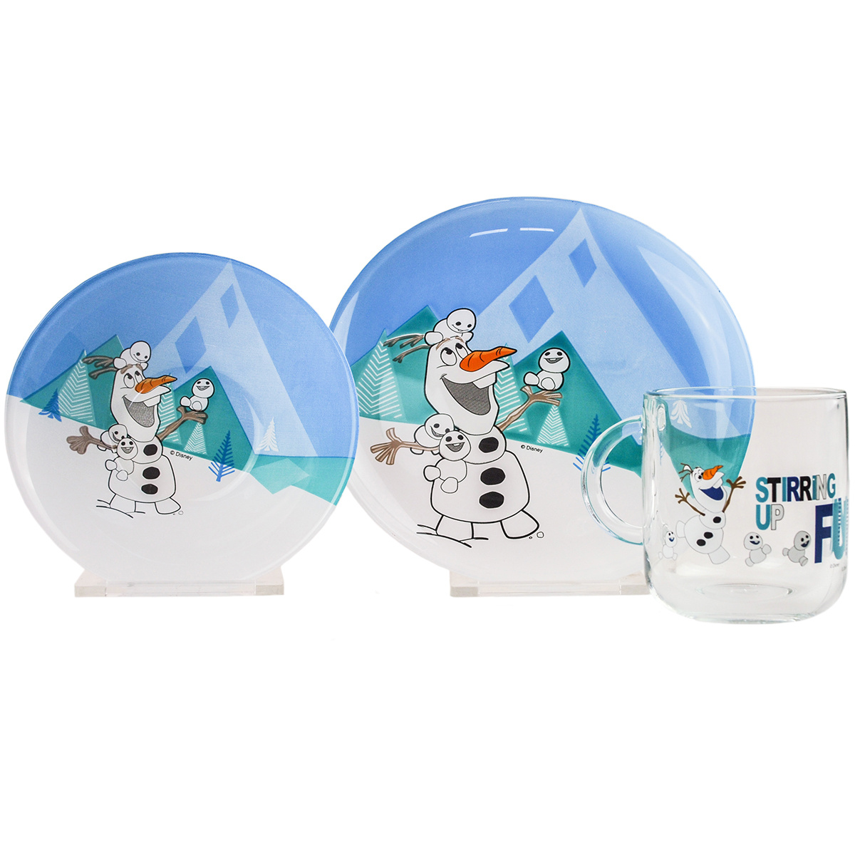 Mäser 3-dielna detská jedálenská súprava Frozen,Olaf a Snowmen