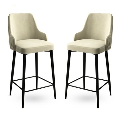 Set de scaune de bar Enox Cream, 2 buc.