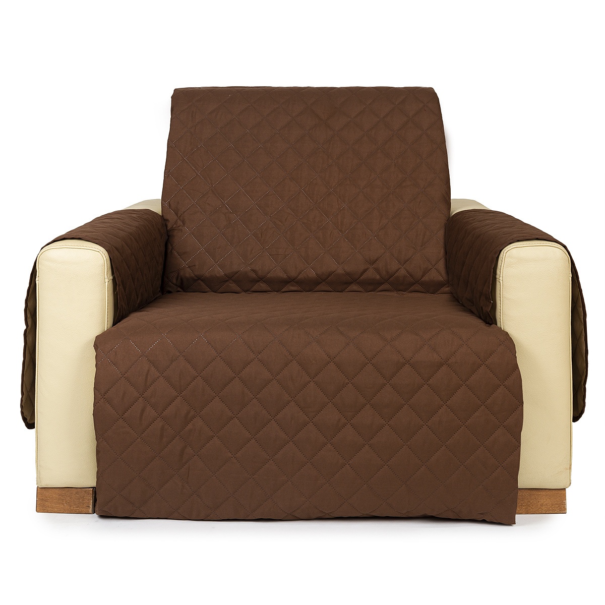 Cuvertură pentru fotoliu 4Home Doubleface maro/bej, 60 x 220 cm, 60 x 220 cm
