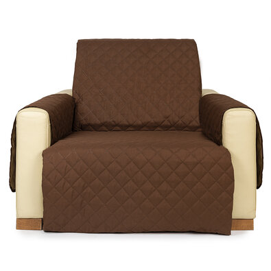 4Home Narzuta na fotel Doubleface brązowa/beżowa, 60 x 220 cm