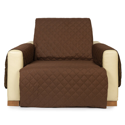 4Home Покривало для крісла Doubleface коричневий/бежевий, 60 x 220 см