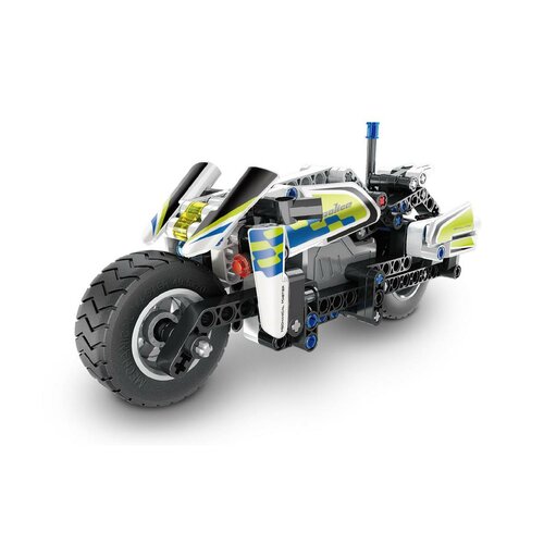 Stavebnice iM.MASTER policejní motorka na zpětnénatažení, 193 dílků