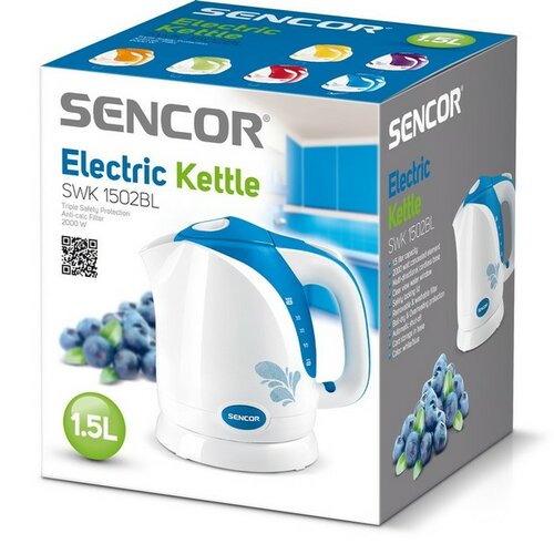 Sencor SWK 1502BL elektromos vízforraló, kék színű