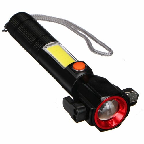 Sixtol Samochodowa latarka bezpieczeństwa z magnesem CAR LAMP SAFETY, 300 lm, COB LED, USB