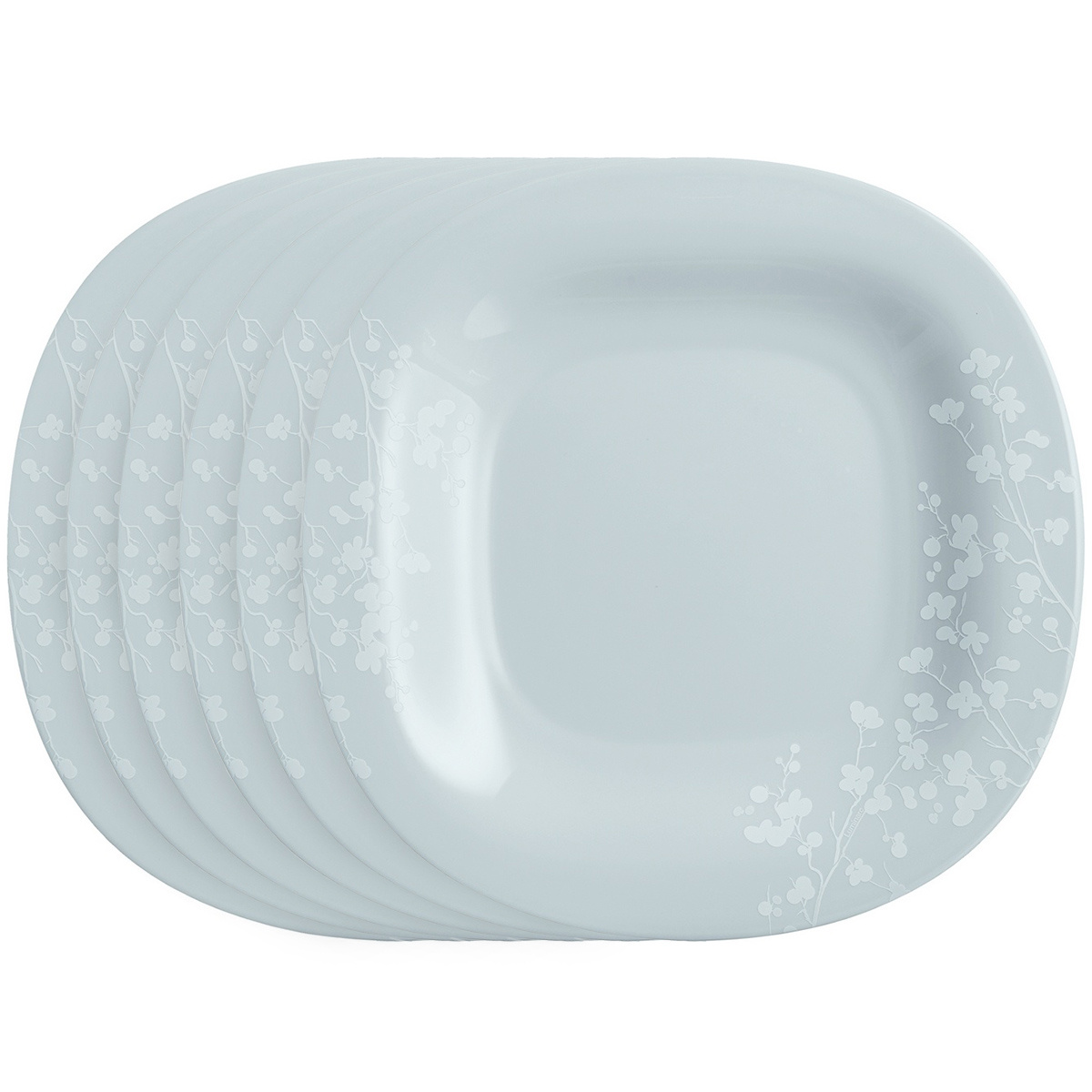 Luminarc Sada plytkých tanierov Ombrelle 27 cm, 6 ks, sivá