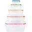 LOCKnLOCK Set of Lock rectangular food containers,5 pcs