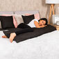 Față de pernă 4Home Doubleface pentru perna Soțu  l de rezervă, negru, 55 x 180 cm