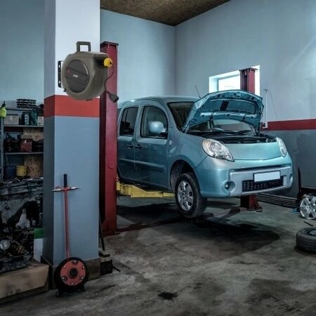 Automatyczna wciągarka z kablem elektrycznym 20 m,ciemnoszara