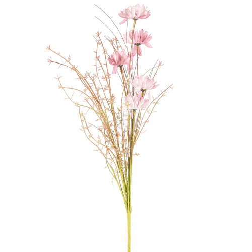 Штучні лугові квіти 50 см, античний рожевий