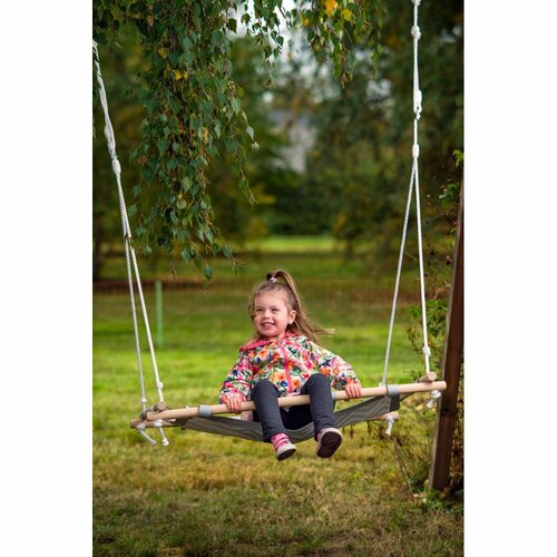 Balansoar pătrat Woody cu țesătură, 100 cm