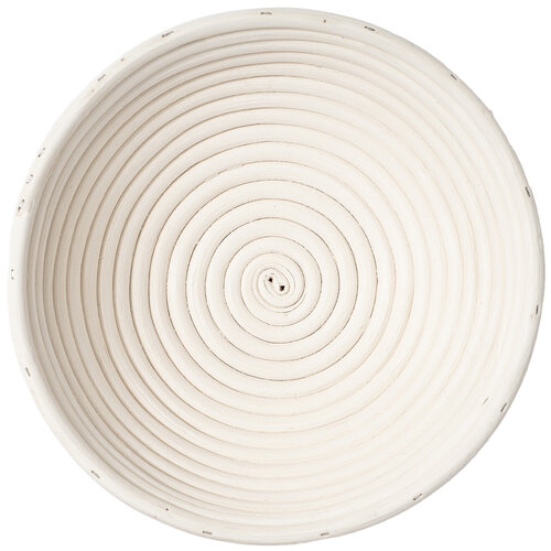 HOME ELEMENTS Coș rotund cu inserție din țesătură,25 x 8,5 cm