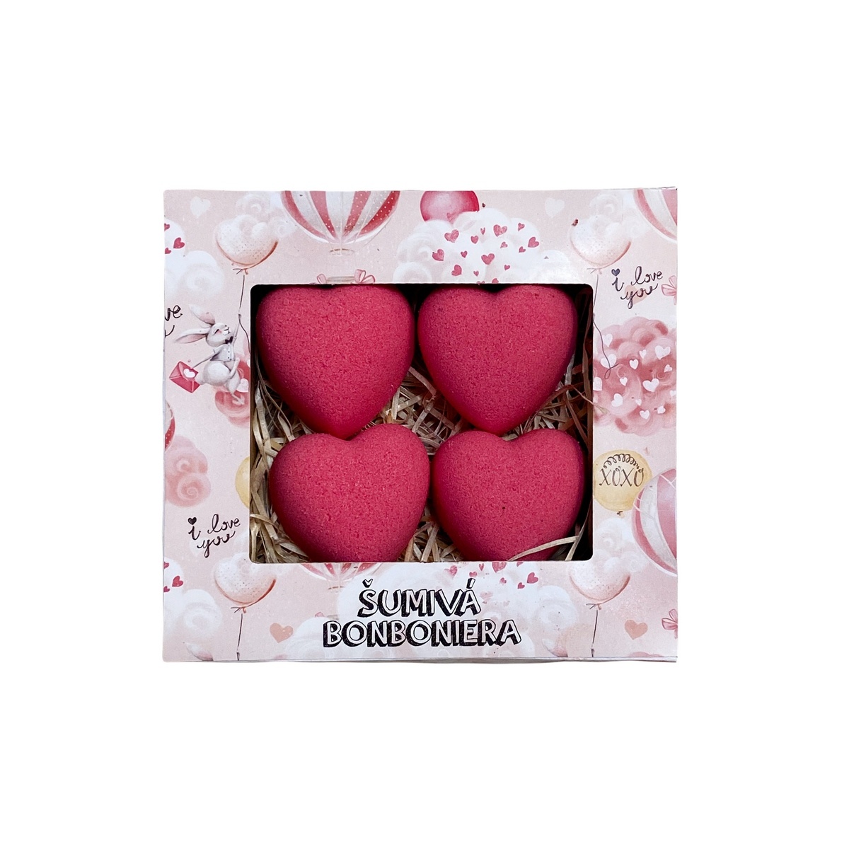 Bohemia Gifts Pezsgő bonbonniere - Szív, 4 db akciós termékkép 1