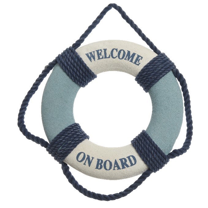 Dekoratívny záchranný kruh svetlomodrá, pr. 20 cm