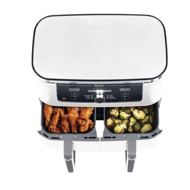 Ninja AF400EUWH Foodi MAX dvojzónová fritéza nahorúci vzduch, 9,5 l