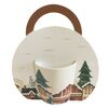 Home Elements Porcelán bögre karácsonyi mintávalVáros 300 ml, díszdobozban