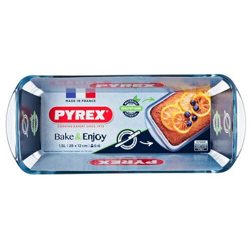 Pyrex üveg kekszformák 1,5 l, 28 x 12 x 8 cm, 1,5l, 28 x 12 x 8 cm