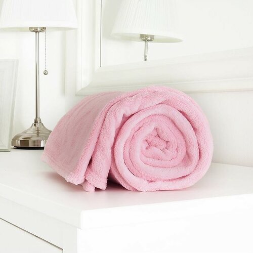 B.E.S. Petrovice Kinderdecke Mikroflanell exclusive,  Rosa, 110 x 140 cm