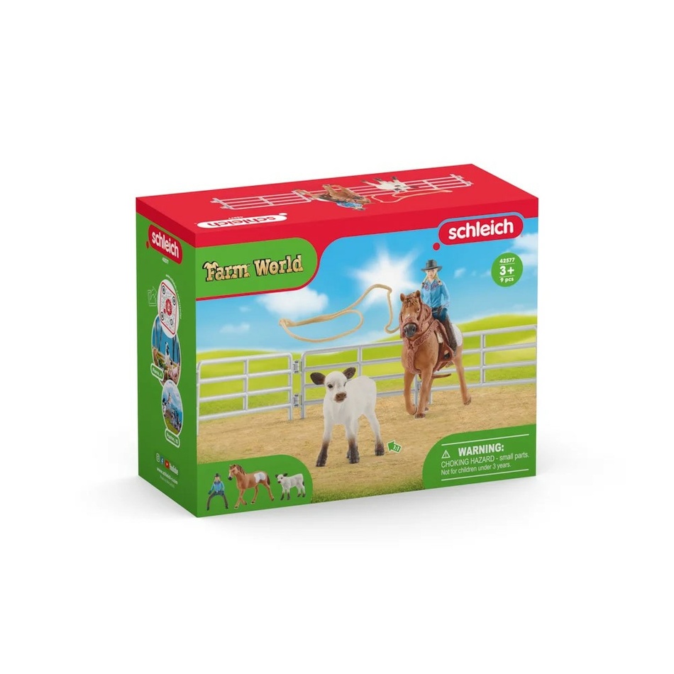 Schleich 42577 Kovboj móka lasszóval, 15 x 19 x8 cm termék 2. képe