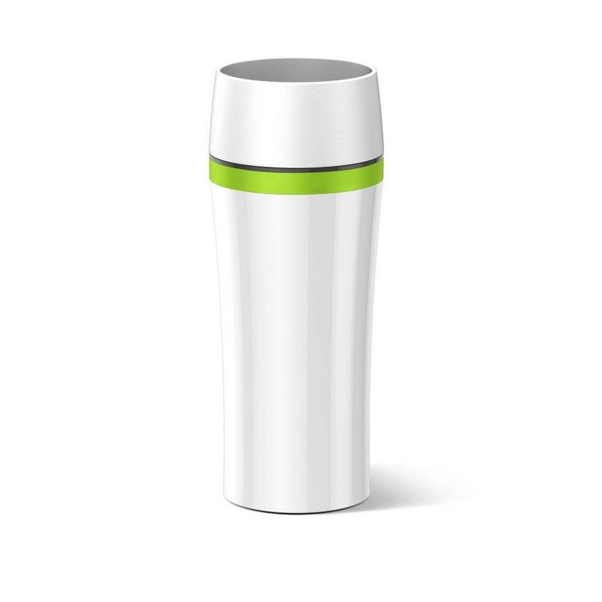 Emsa Cestovný termohrnček Fun 0,36 l, biela