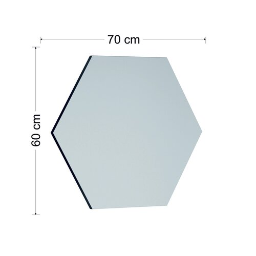 Zeo Black tükör 60 x 70 cm