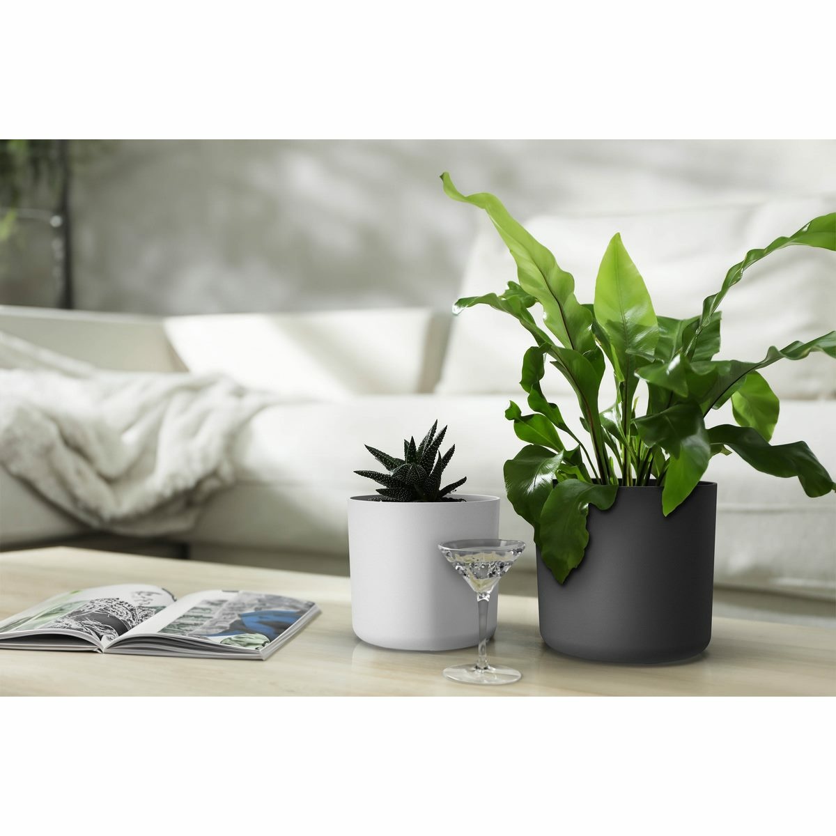 Gardenico Květináč Lora bílá, pr. 30 cm - thumb (3)
