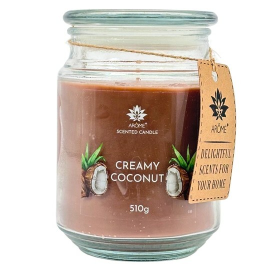 Arome Świeca w szkle 510 g, Creamy coconut