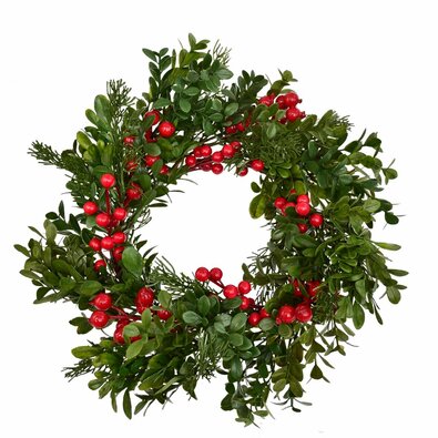 Świąteczny wieniec dekoracyjny Navara, 40 cm
