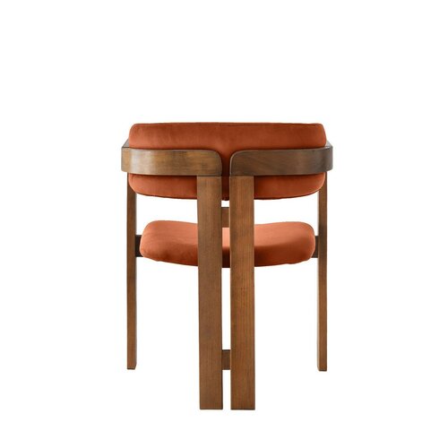 Scaun de sufragerie CO Tile Red and Walnut