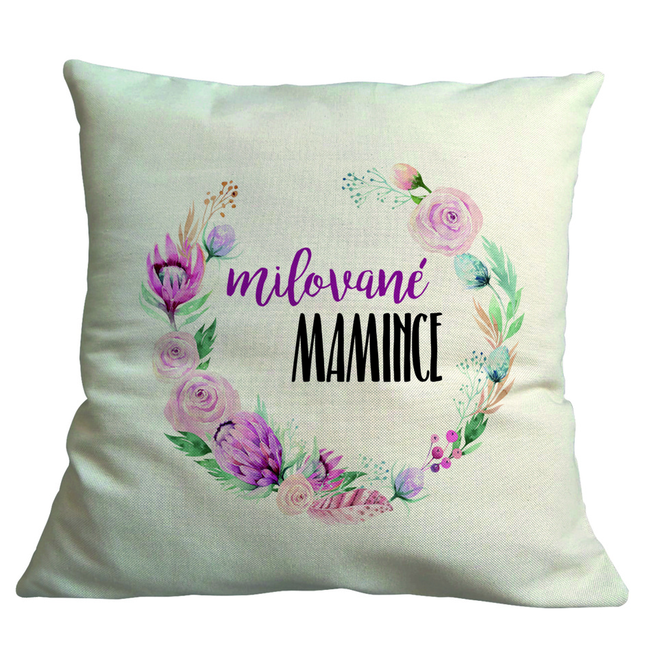 Bohemia Gifts Obliečka na vankúš Mamince, 40 x 40 cm