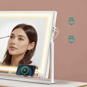 Kosmetické zrcadlo GLOW Frame se stmívatelným LED osvětlením a USB