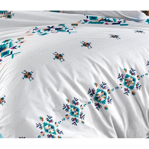 BedTex Bombažno posteljnino Hippi turkizno, 140 x200 cm, 70 x 90 cm