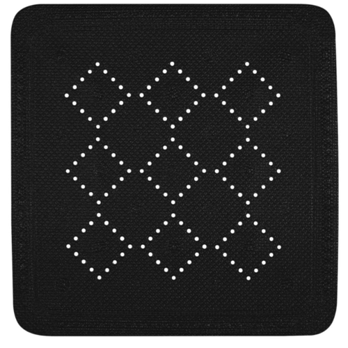 Spirella Suport antiderapant pentru duș ALASKA,negru, 55 x 55 cm