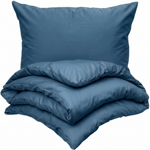 4Home Satin-Bettwäsche Sea Blue, 140 x 200 cm, 70 x 90 cm