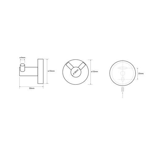 SAPHO XS200 X-Steel dupla kampó, csiszolt, rozsdamentes acél