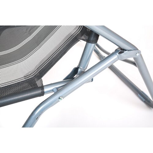 Happy Green Leżak plażowy antracytowy, 142 x 60 x 96 cm