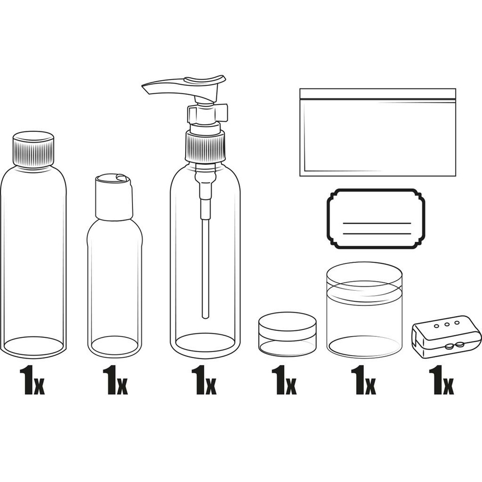 Obrázok Sada fľaštičiek v uzavierateľnom puzdre Orion Tábor