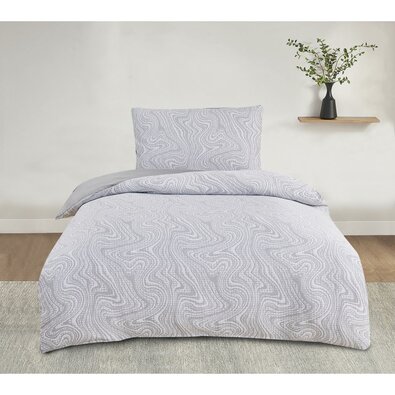 Jacquard ágynemű Alabama szürke , 140 x 200 cm, 70x 90 cm, 70 x 90 cm