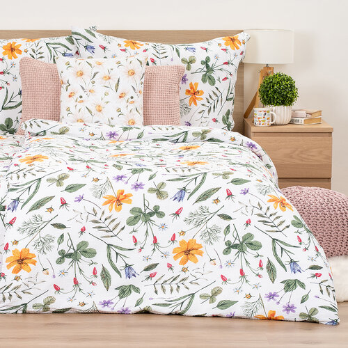 4Home Wildflower Bliss krep posteljnina, 140 x 200 cm, 70 x 90 cm