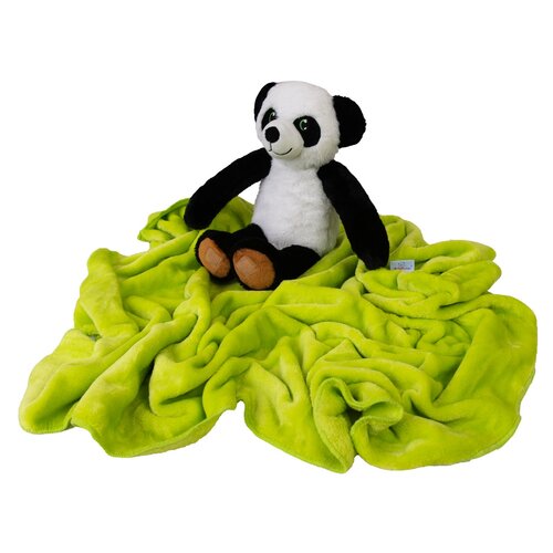 Babymatex Kinderdecke Carol mit Plüschtier Panda, 80 x 100 cm