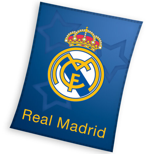 Detská fleecová deka Real Madrid Blue Stars, 110 x 140 cm