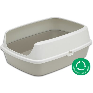 Toaletă modernă pentru pisici Maryloo gri, 50 x 38x 21,4 cm