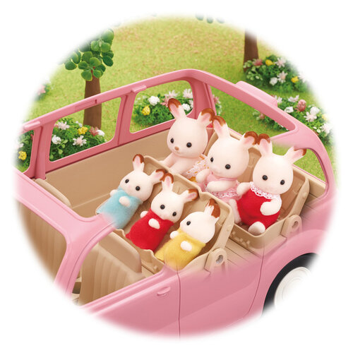 Sylvanian Familie 5535 Familienauto Rosa Van