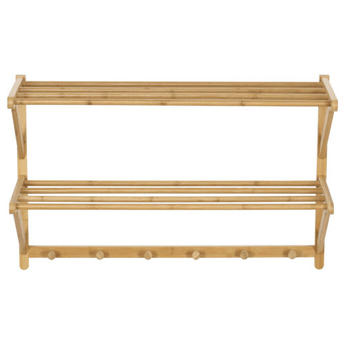 Wandgarderobe B005 NAT, Bambus