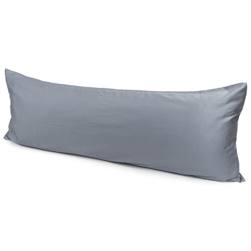 4Home Seitenschläferkissenbezug satin Grau, 50 x 150 cm