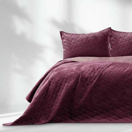 AmeliaHome Prekrivalo za posteljo Laila bordo,roza, 220 x 240 cm